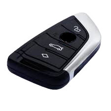 BMW tipi 3 butonlu keyless akıllı kumanda, siyah ve gümüş gövde